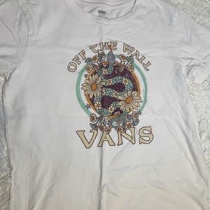 White Graphic Vans T-Shirt